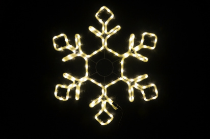 LED-XM(FR)-2D-CK012-WW-30'' Снежинка тепло-белая 79х69см фото 1