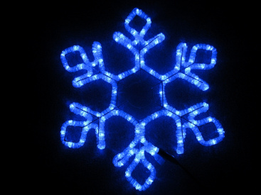 LED-XM(FR)-2D-CK012-B-24 Снежинка синяя 60.5х52см фото 1