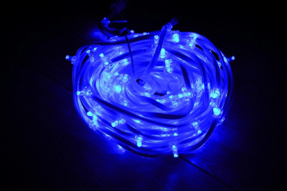 LED-FPC-3528-135-20M-12V-B, Светодиод. гирлянда синяя, 135 LED SMD3528, 20М, 12V фото 1