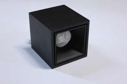 Потолочный накладной светильник SQUARE-OUT-01-1-BL-WW (теплый белый свет, черный корпус)  фото 3