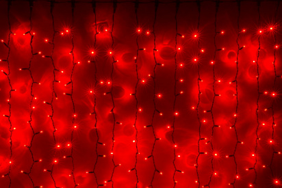 LED- PLS-3720-240V-2*3М-R/BL (красные светодиоды/черн пр) фото 1