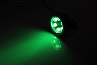 G-DT106-34-G 12V LED прожек., 6 LED CREE/1W, 12V зелёный фото 3