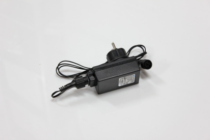 Источник питания для гирлянд серии LED-PLS-100/200-10M/20M-24V (черный провод) фото 1