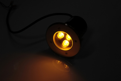G-MD106-Y грунтовой LED-свет желтый D120, 3W, 12V фото 1