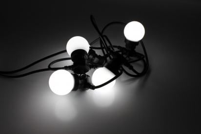 LED-2BLR-G50-20-10M-240V-W/BL, Белт-лайт с лампами, белый/черный пр. фото 1