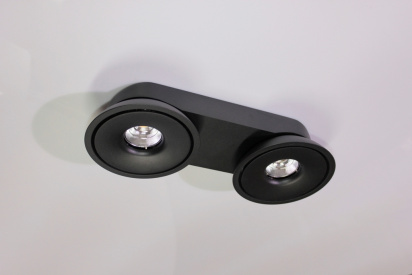 Накладное декоративное кольцо (черное) в светильник серии ROUND-OUT-02/03 and ROUND-IN-03/04 фото 4