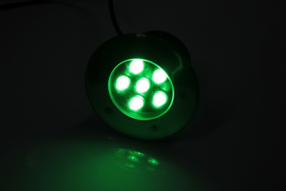 G-MD100-G грунтовой LED-свет зеленый D150, 6W, 12V фото 1