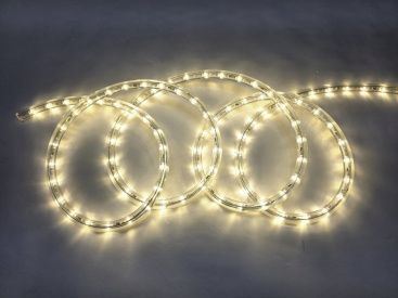 2026 LED-DL-2W-100M-1M-24V-WARM WHITE (H) дюралайт, фиксинг, теплый, 24V, D13мм, 36LED/метр, IP54 фото 1