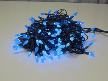 LED-PL-C6-4-G-220V-18-B, 20м, 200-205 светодиодов, синий  фото 2