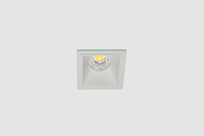 Декоративная одинарная рамка (белая) под светильник серии SQUARE-IN-01 фото 3