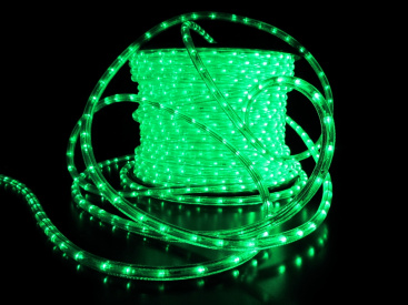 LED-DL-2W-2.77CM-100M-240V-G зеленый,13мм, 2,38М фото 1