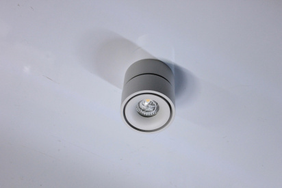 Потолочный накладной светильник ROUND-OUT-01-1-WH-WW (теплый белый свет, белый корпус) фото 2