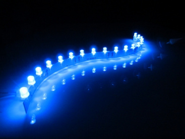 LED 18 12V 1.6W Гибкая линейка Flex (30*1 см), син фото 1