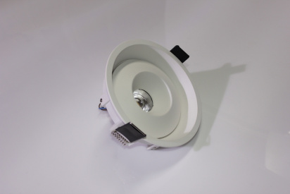 Накладное декоративное кольцо (белое/белое) в светильник серии ROUND-OUT-02/03 and ROUND-IN-03/04 фото 6