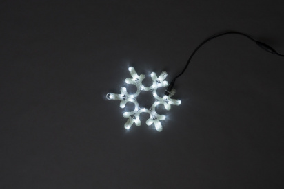LED-XM-(FR)-2D-CK003-A-W-F(W)  White Снежинка 30х25.5см, 230V, Flash фото 1
