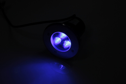 G-MD106-B грунтовой LED-свет синий D120, 3W, 12V фото 1