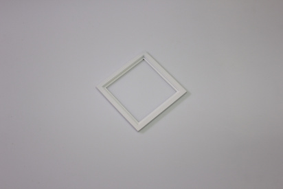 Декоративная одинарная рамка (белая) под светильник серии SQUARE-IN-01 фото 1