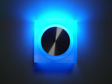 FL55SH-SP  BLUE LED свет.квад, встр. в стену 1*1W фото 2