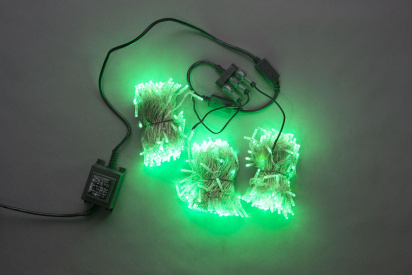 F   Зелёный LED-BS-200*3-20M*3-24V-G прозрачный пр. (Flash через каждые 7 светодиодов) фото 1