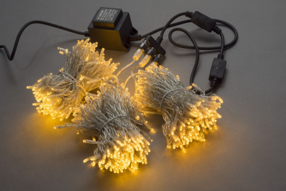 F   Жёлтый LED-BS-200*3-20M*3-24V-Y прозрачный пр. (Flash через каждые 7 светодиодов) фото 1