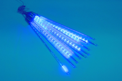 2021 Сосульки строб Трубки D12mm,10шт 0,5М Синяя LED-PLM-SNOW-480SMD-0.5*4.5M-10-7V-B не соедин. фото 1