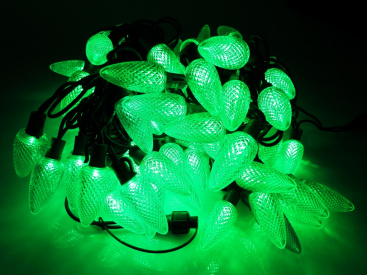 LED-PL-C9-8-G-220V-18-G, 20м, 96 LED, зелёный  фото 1