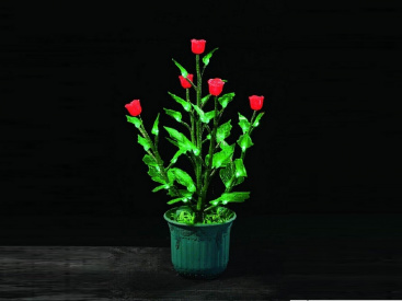 IMD-008 LED Куст розы в горшке,0,6 м., кр. фото 2