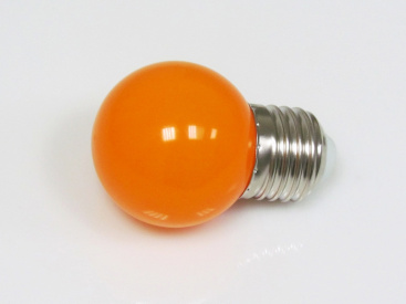 LED G45 220V-240V Orange, оранжевый фото 2