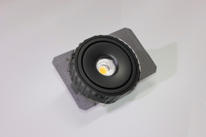 Потолочный врезной светильник ROUND-IN-03-BL-WW (теплый белый свет, черный корпус)  фото 1