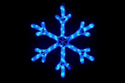 LED-XM(FR)-2D-CK005-B-24"Мотив Снежинка синий фото 1