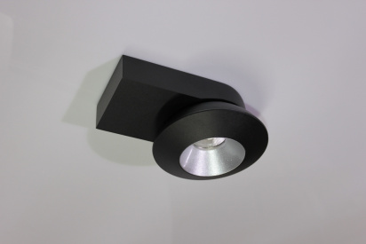 Накладное декоративное кольцо (черное/серебро) в светильник серии ROUND-OUT-02/03 and ROUND-IN-03/04 фото 5