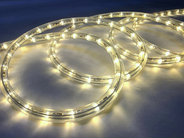 2026 LED-DL-2W-100M-1M-24V-WARM WHITE (H) дюралайт, фиксинг, теплый, 24V, D13мм, 36LED/метр, IP54 фото 2