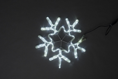 LED-XM-(FR)-2D-CK006-С-W-F(W)  White Снежинка 56х57см, 230V, Flash фото 1