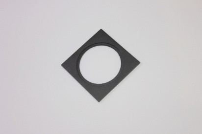 Декоративная одинарная рамка (черная) под светильник серии ROUND-IN-01 фото 1