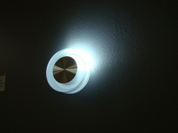 FL55SH-RD CW LED свет. круг, встраив. в стену 1*1W фото 2
