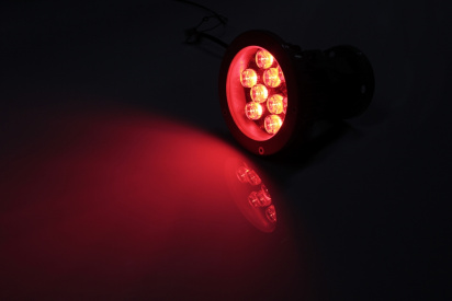 G-DT109-R 12V LED прожек.,9 LED CREE/1W, 12V  красный фото 2