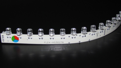 LED 18 12V 1.6WГибкая линейка Flex (30*1 см) R/G/B (27 Dip светодиодов) фото 2