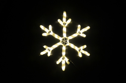 LED-XM(FR)-2D-CK005-B-24"-WW Мотив Снежинка белый теплый фото 1