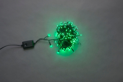 LED-BW-200-10M-240V-G, зеленая / черн. провод фото 1