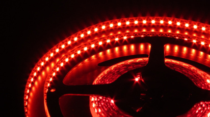 FLEX-SS5600B-R-5M Гибкая LED полоса,12V, белая основа (Красная) фото 2