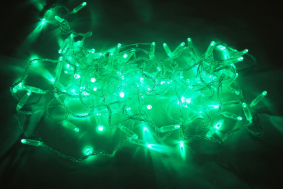 LED-PLS-100-10M-240V-LG/C-W/O, светло-зелен/прозр. провод, соед (без сил шнура) С КОЛПАЧКОМ NEW 2021 фото 1