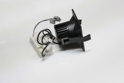 Потолочный врезной светильник SQUARE-IN-01-BL-WW (теплый белый свет, черный корпус)  фото 1