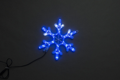 LED-XM(FR)-2D-CK005-18"-B-F(W) Мотив Снежинка синий фото 1