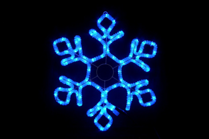 LED-XM(FR)-2D-CK022-B-30'' Blue Снежинка 79х69см фото 1