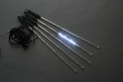 Сосульки Трубки съемные 5шт 0,5М Бел. LED-PL-SNOW-320L-5-12V-W фото 1