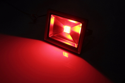 G-DТ120-29-R new LED прожектор красный,1LED-20W,220V фото 1