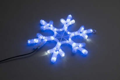 LED-XM(FR)-2D-CK005-18"-B-F(W) Мотив Снежинка синий фото 2