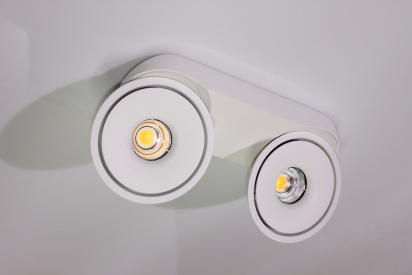 Потолочный накладной светильник ROUND-OUT-03-WH-WW (теплый белый свет, белый корпус)  фото 1