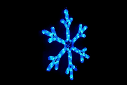 LED-XM(FR)-2D-CK005-B-18"Мотив Снежинка синий фото 1