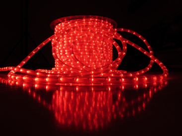 LED-XD-2W-100M-240V-R-S Flash (каждый 6-ой), красный,13мм, (2м) фото 1